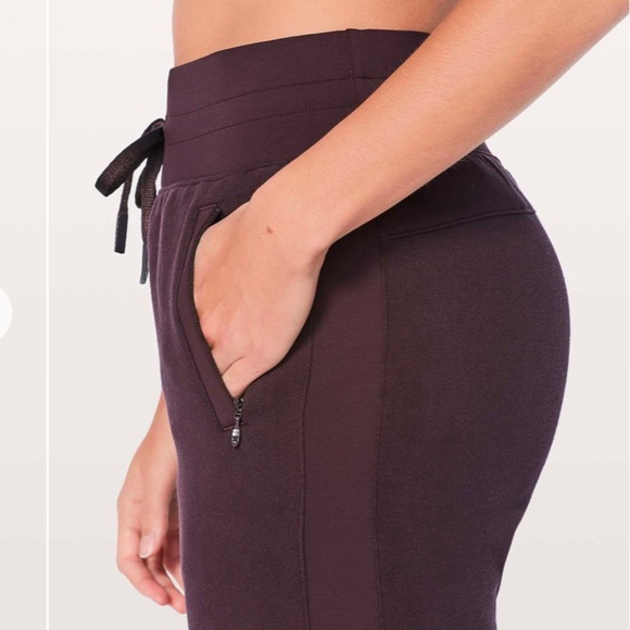 Women’s Lululemon Get Going Jogger Black Cherry color size 10 - Picture 2 of 6